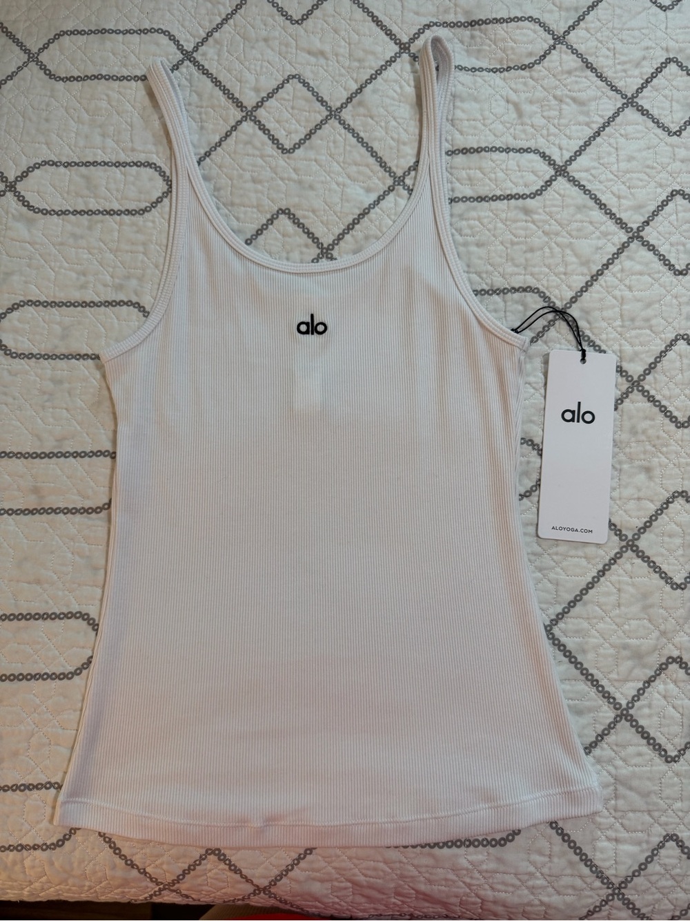 NWT Alo Ribbed Prosper tank- medium